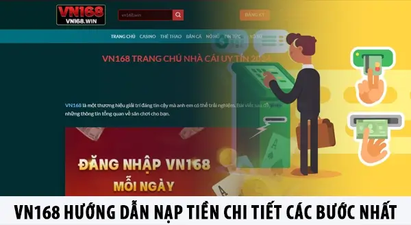 VN168 hướng dẫn nạp tiền chi tiết các bước nhất